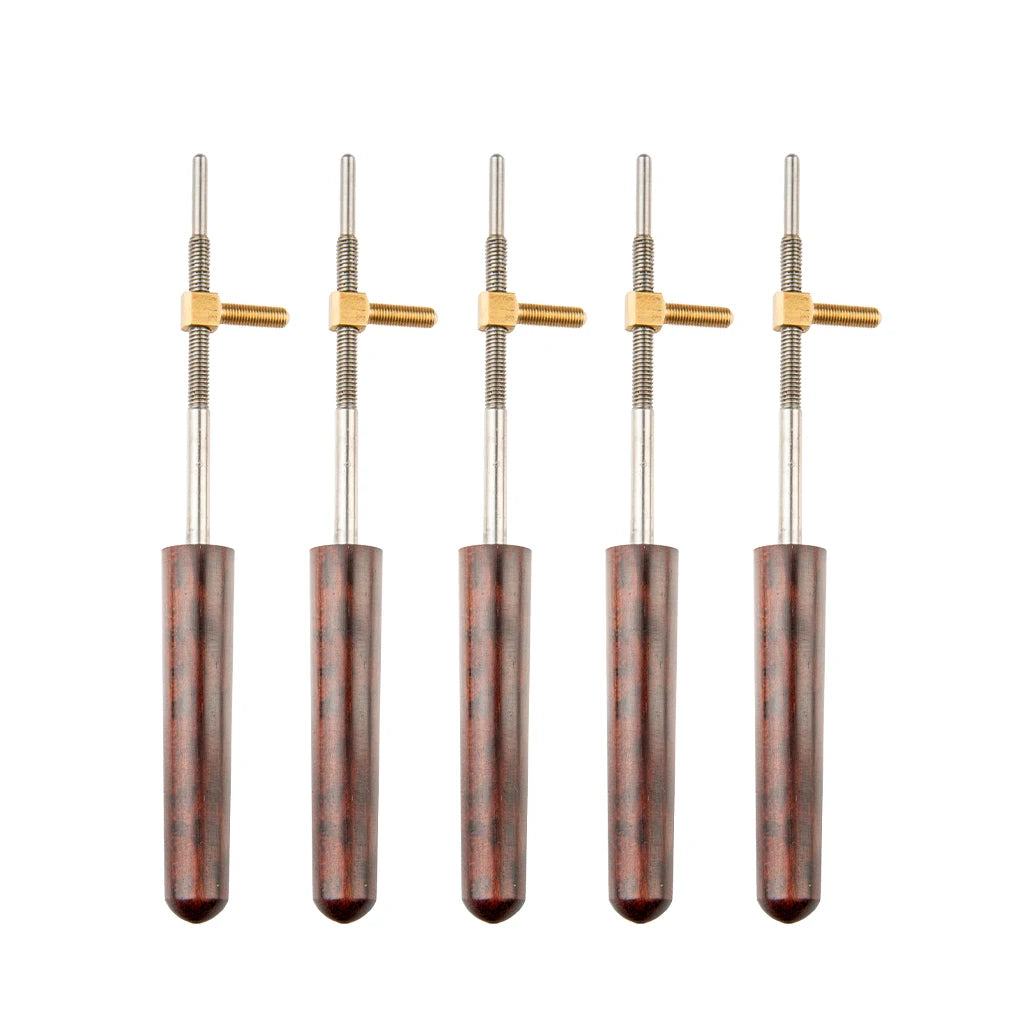 NAOMI Pernambuco Baroque Double Bass Bow Frog Buttons