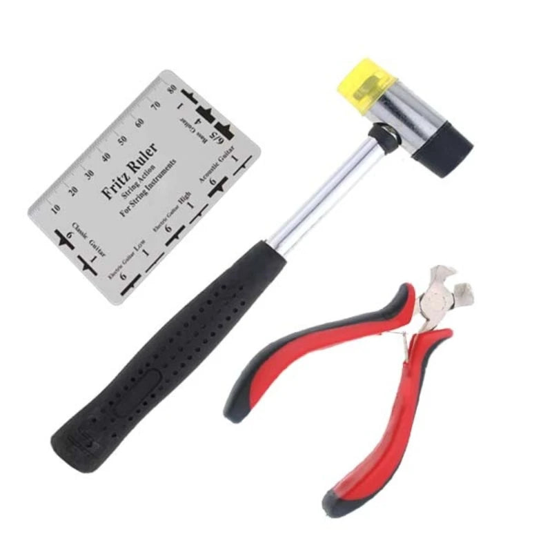 Hammer String Ruler Balancing Electric Acoustic Guitar Tools Guitar Luthiers Fret Puller Hammer Str