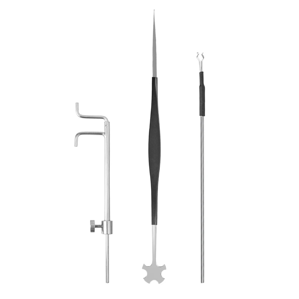 NAOMI 3PCS Violin Sound Post Gauge Sound Post Retriever Sound Post Setter Violin Parts Luthier Tools With Rubber Protectors SET