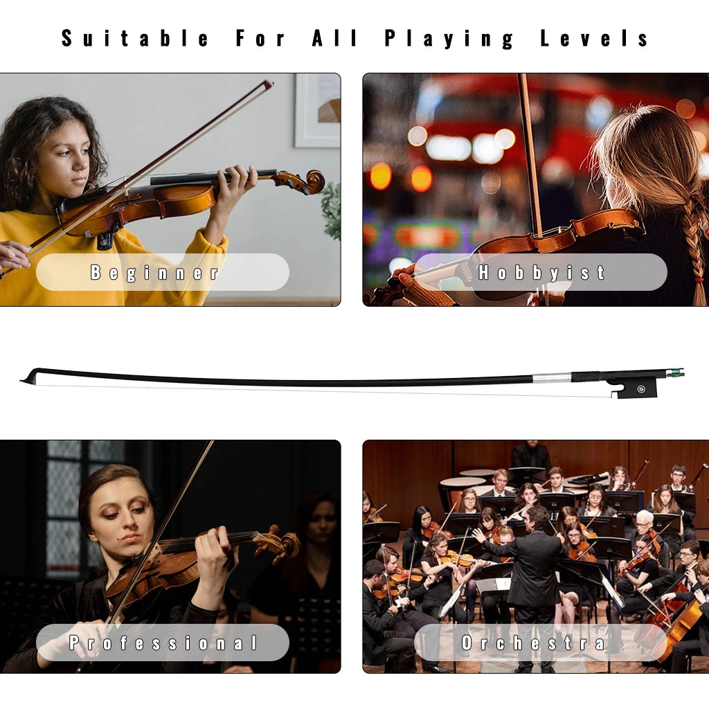 NAOMI Fiddle Acro Carbon Fiber Violino Bows
