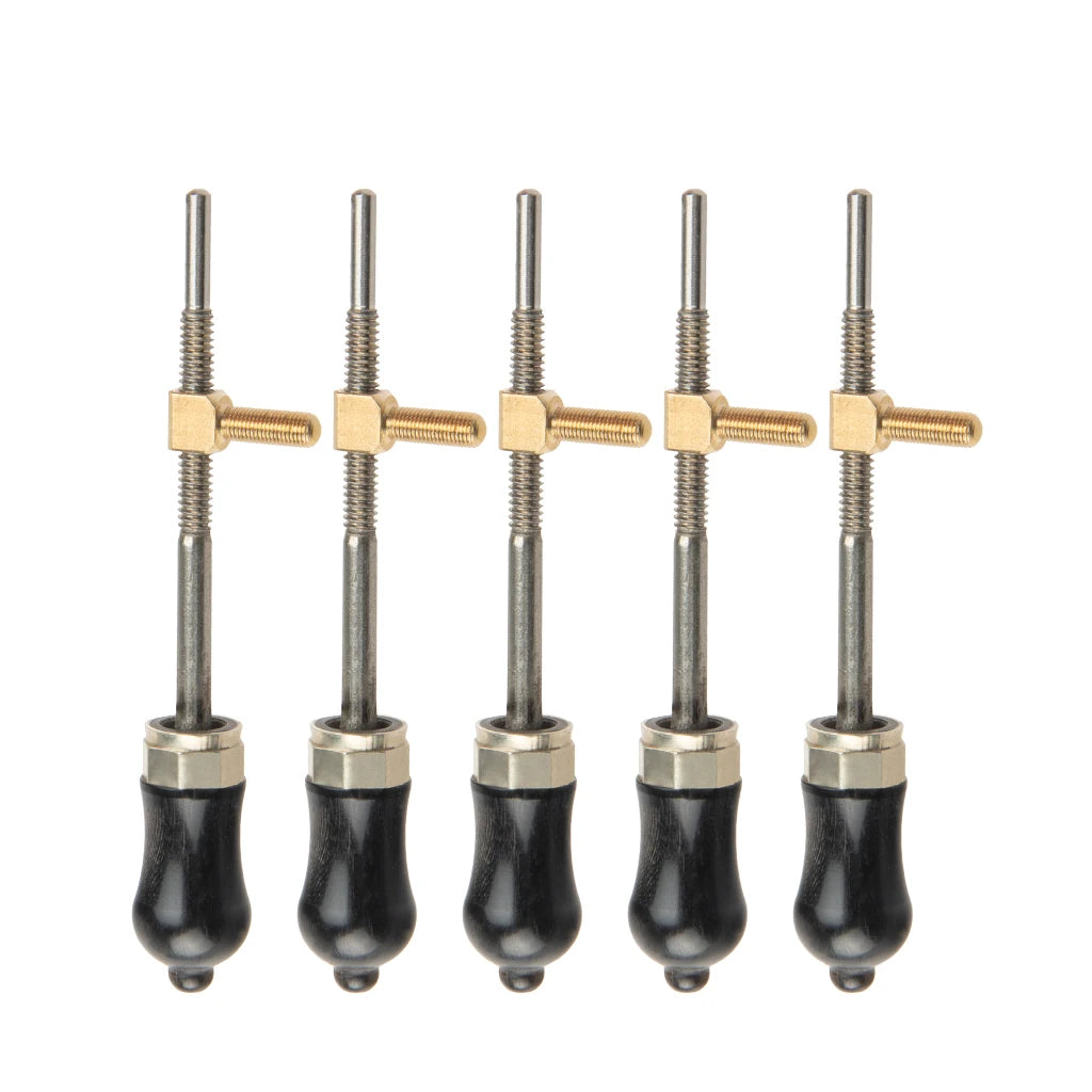 NAOMI 5PCS OX Horn Advanced Level Violin Bow Frog Buttons Violin Bow Parts Replacement