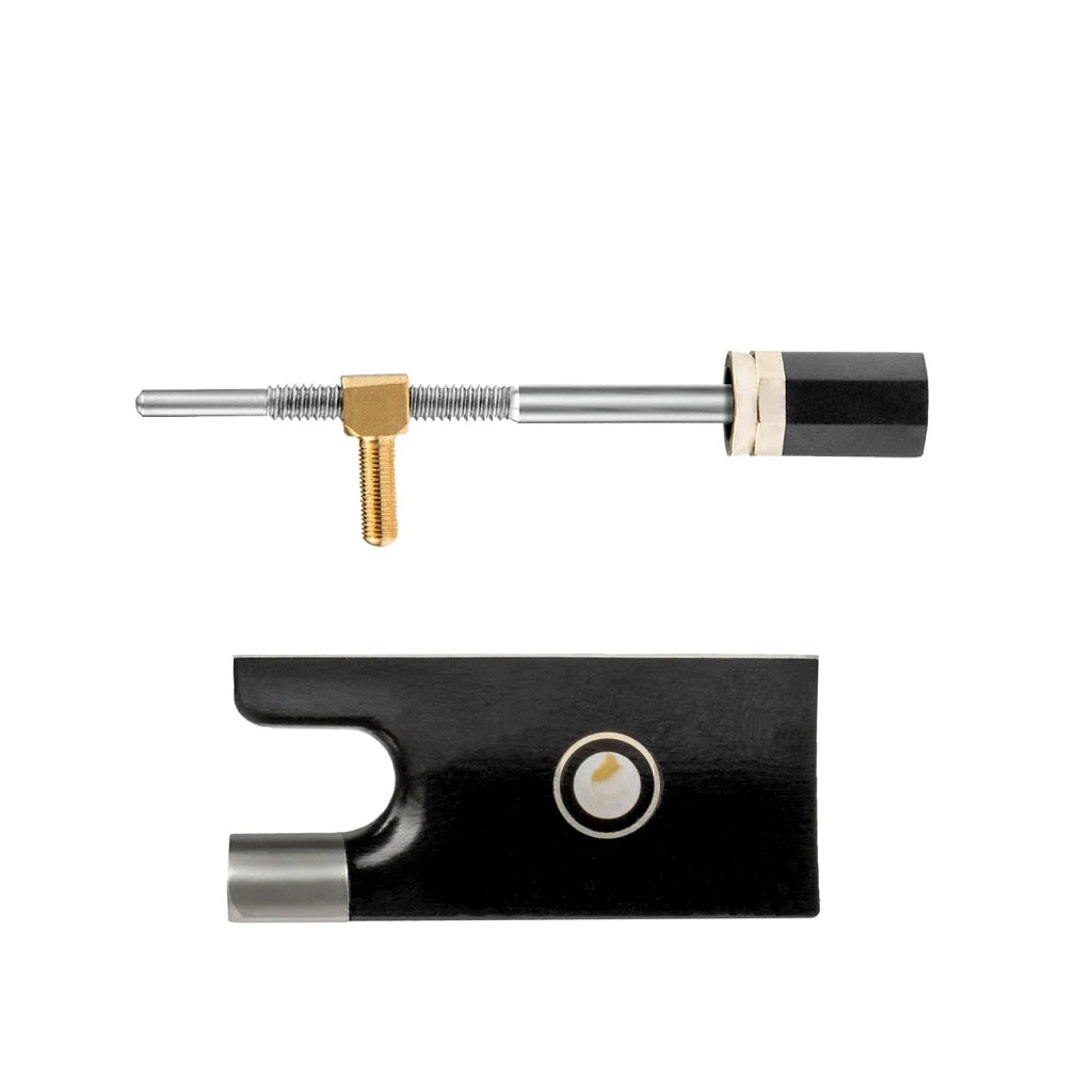 NAOMI 4/4 3/4 Fiddle Violin Bow Frog Bow Replacement Violin Bow Luthier Tool Maker Supplies & 4 Style Frog Screw Endpin Eyelets