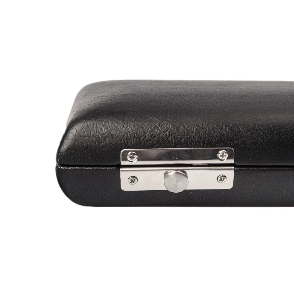 NAOMI Black Piccolo Flute Hard Case Faux Leather Outer Piccolo Case Holder Fit Composite Wood Ebonite Piccolo Flute Case Holder