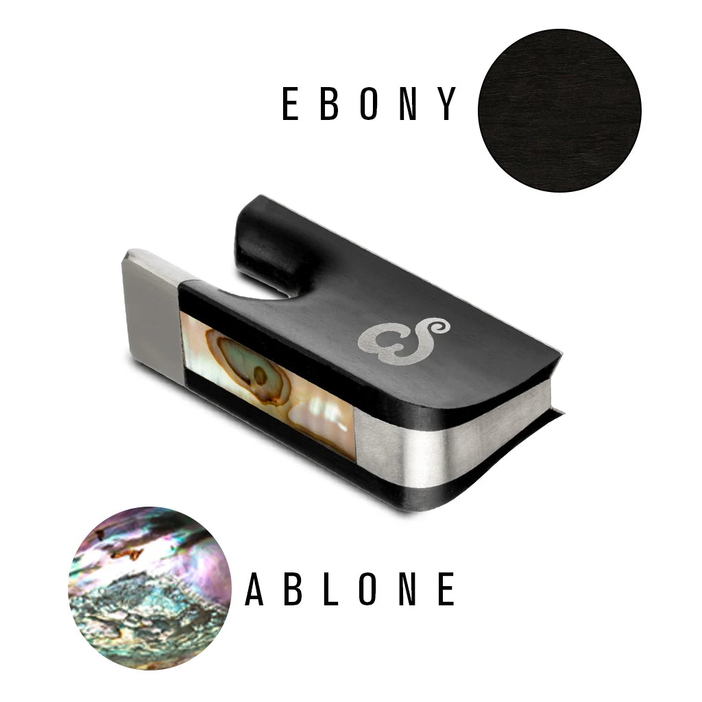 NAOMI  Ebony Cello Bow Frog for 4/4 Cello Bow Parts Cloud Pattern Inlay