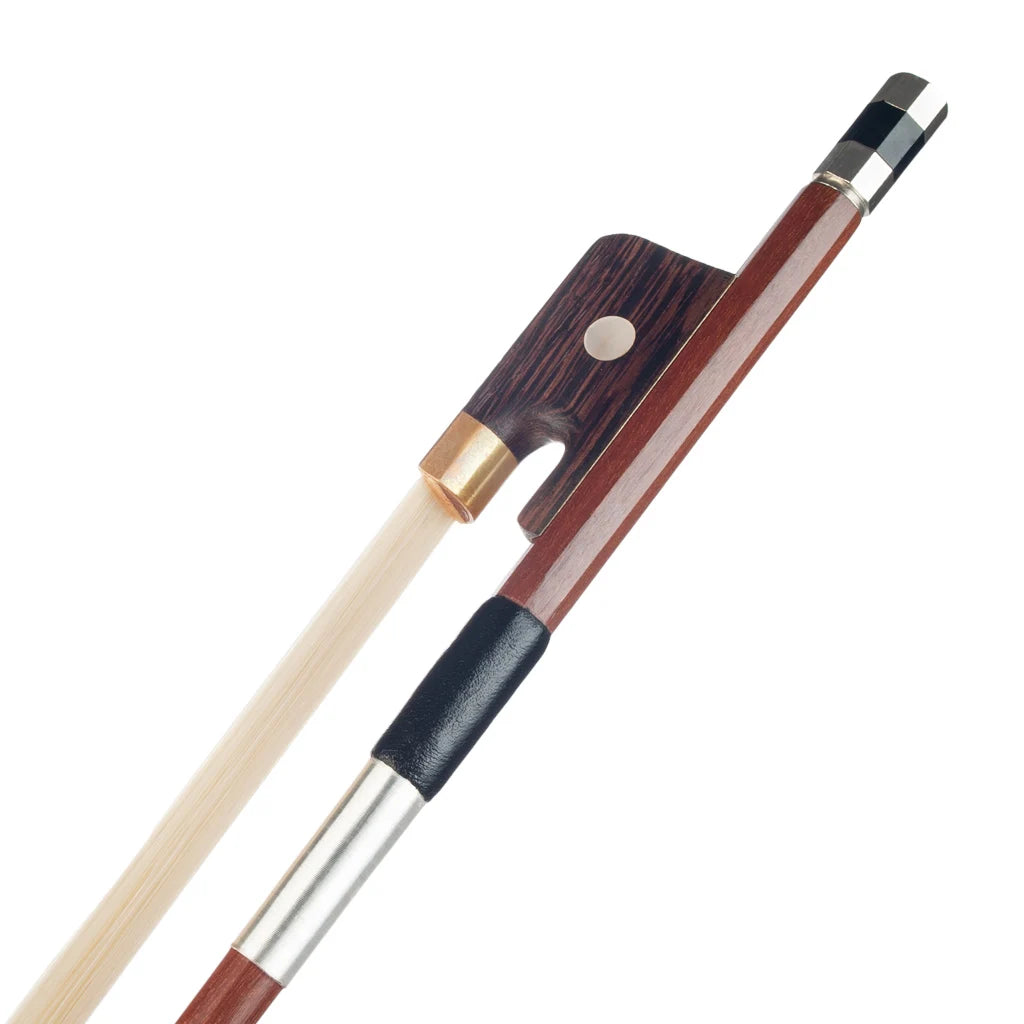 NAOMI French Style Upright Double Bass Bow Brazilwood White Bass Bow Hair Parisian Eyes Round Stick