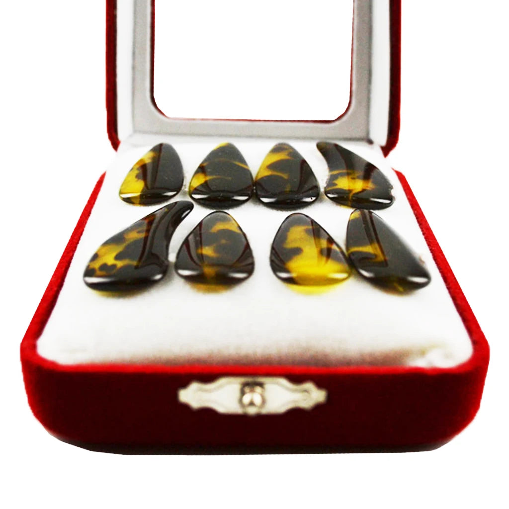 NAOMI 4L+4R Guzheng Practice Nail Cover Thumb Finger Guard Protector Artificial Faux Fingernails Tips Zither Koto Finger Picks