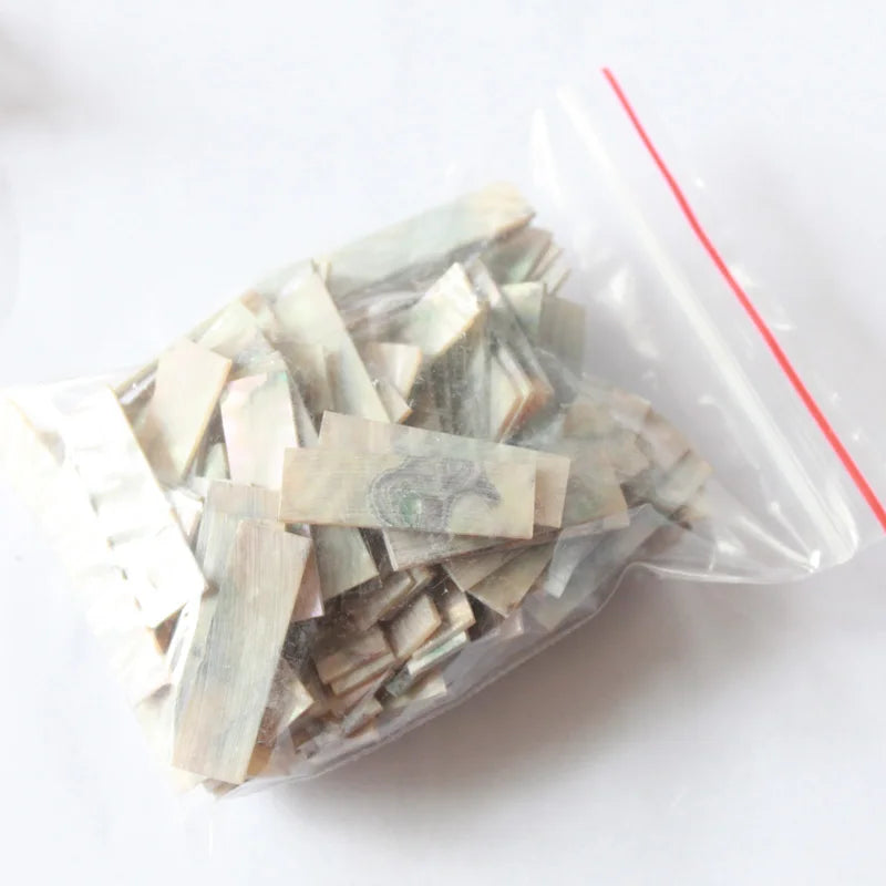 Sample Shell Blank Assorted Selected Abalone Shell Blanks Flat Inlay 30*9*1mm Violin Bow