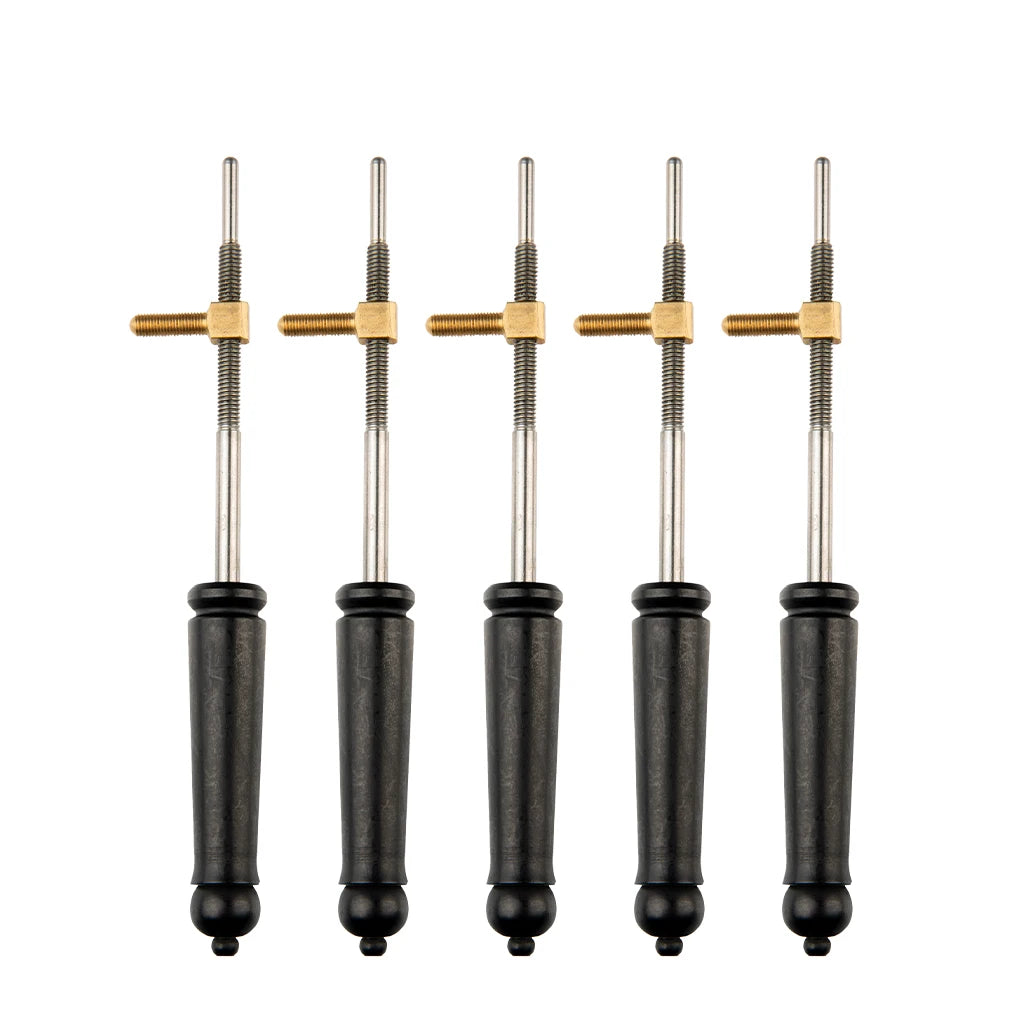 NAOMI Pernambuco Baroque Double Bass Bow Frog Buttons