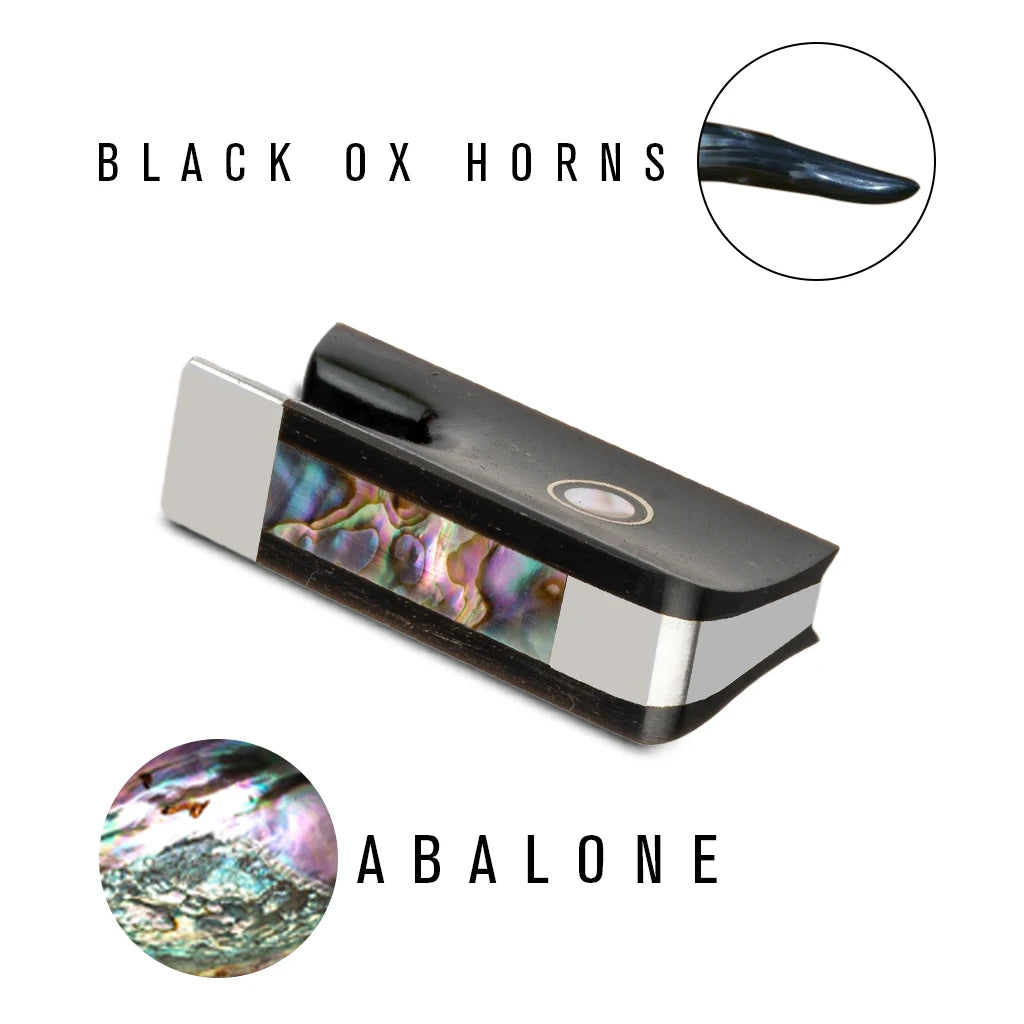 NAOMI Master Black Ox Horn Viola Bow Frog Replacement Viola Luthier DIY