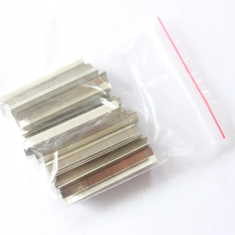 NAOMI 20PCS Violin Bow Underslides for VIolin Bow Parts Bow Replacement Nickel Silver/Gold