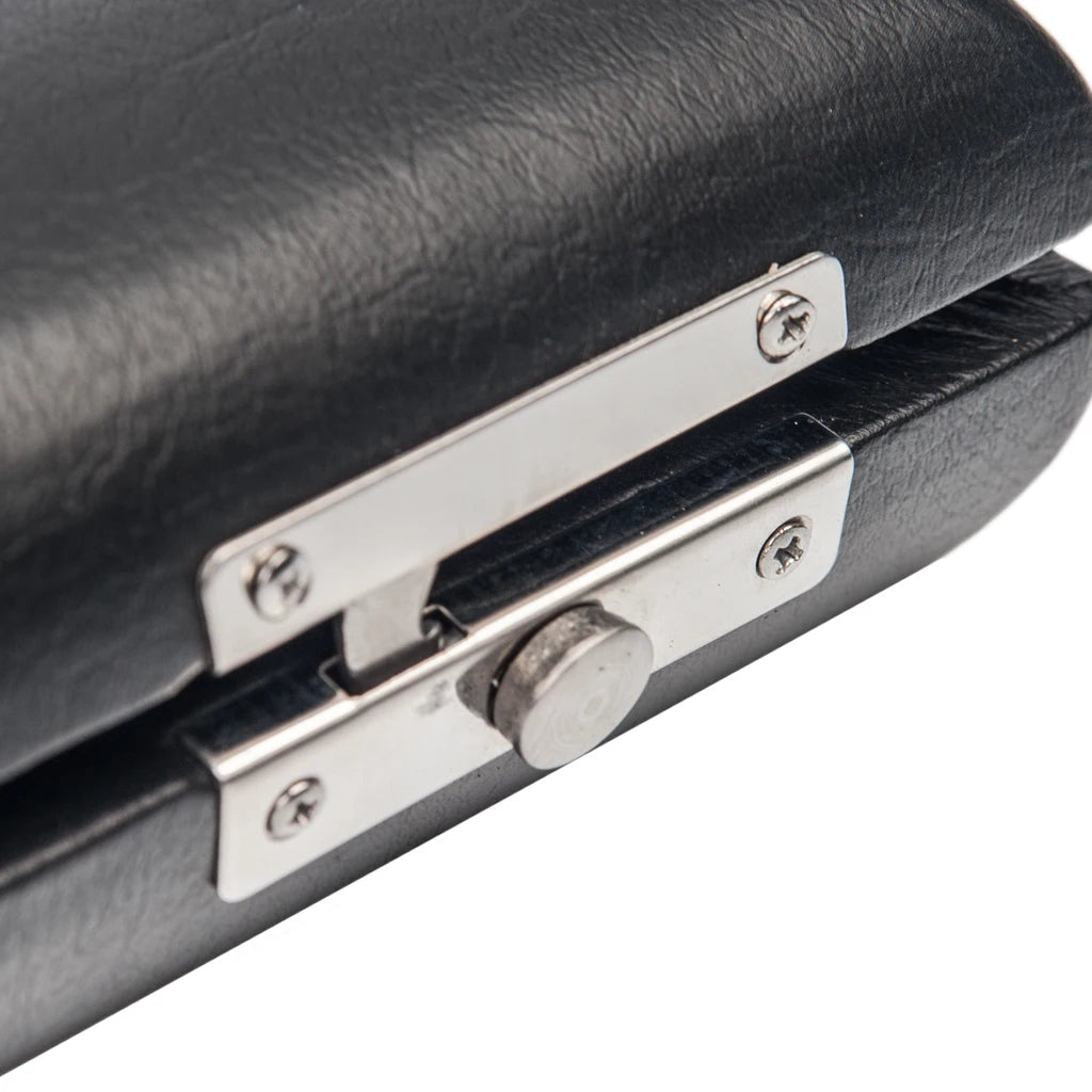 NAOMI Black Piccolo Flute Hard Case Faux Leather Outer Piccolo Case Holder Fit Composite Wood Ebonite Piccolo Flute Case Holder