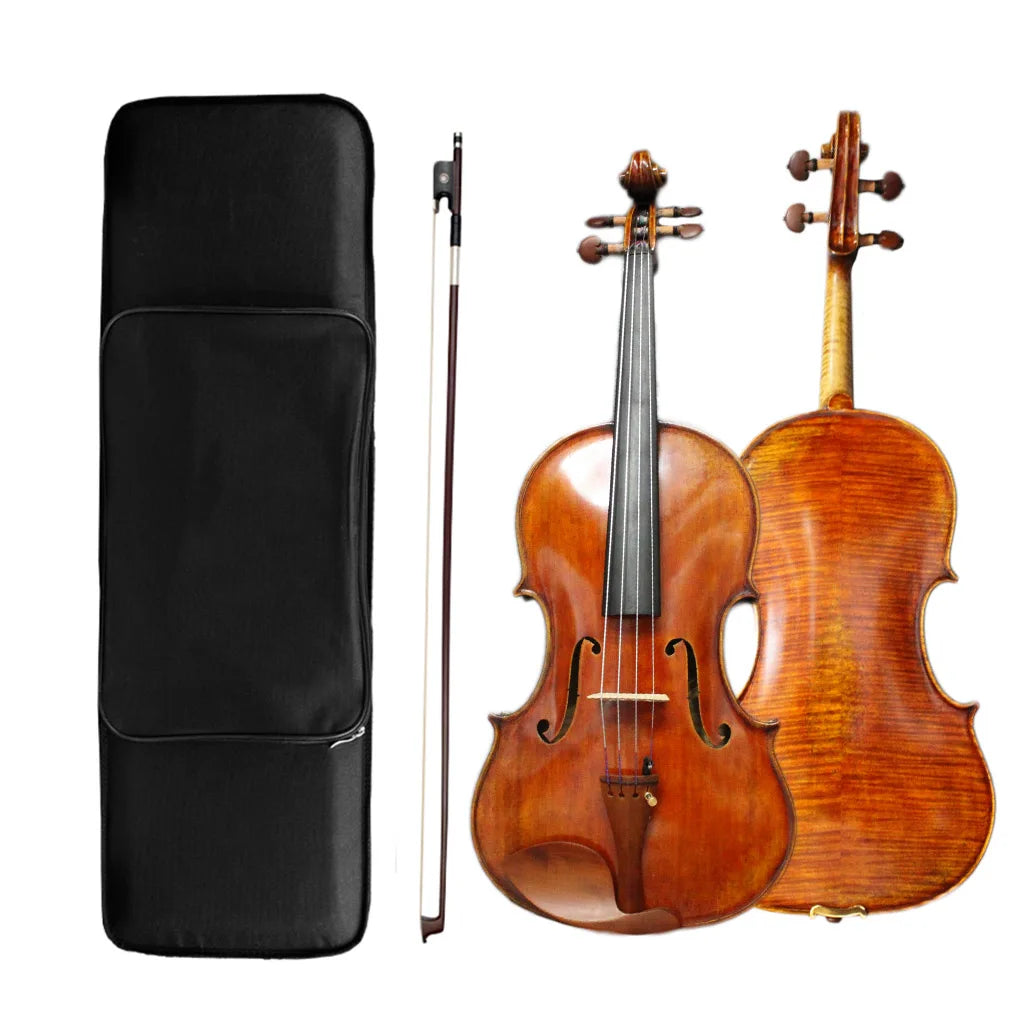 NAOMI Master Concert Acoustic Guarneri Del Gesu Violin European Spruce Maple Back