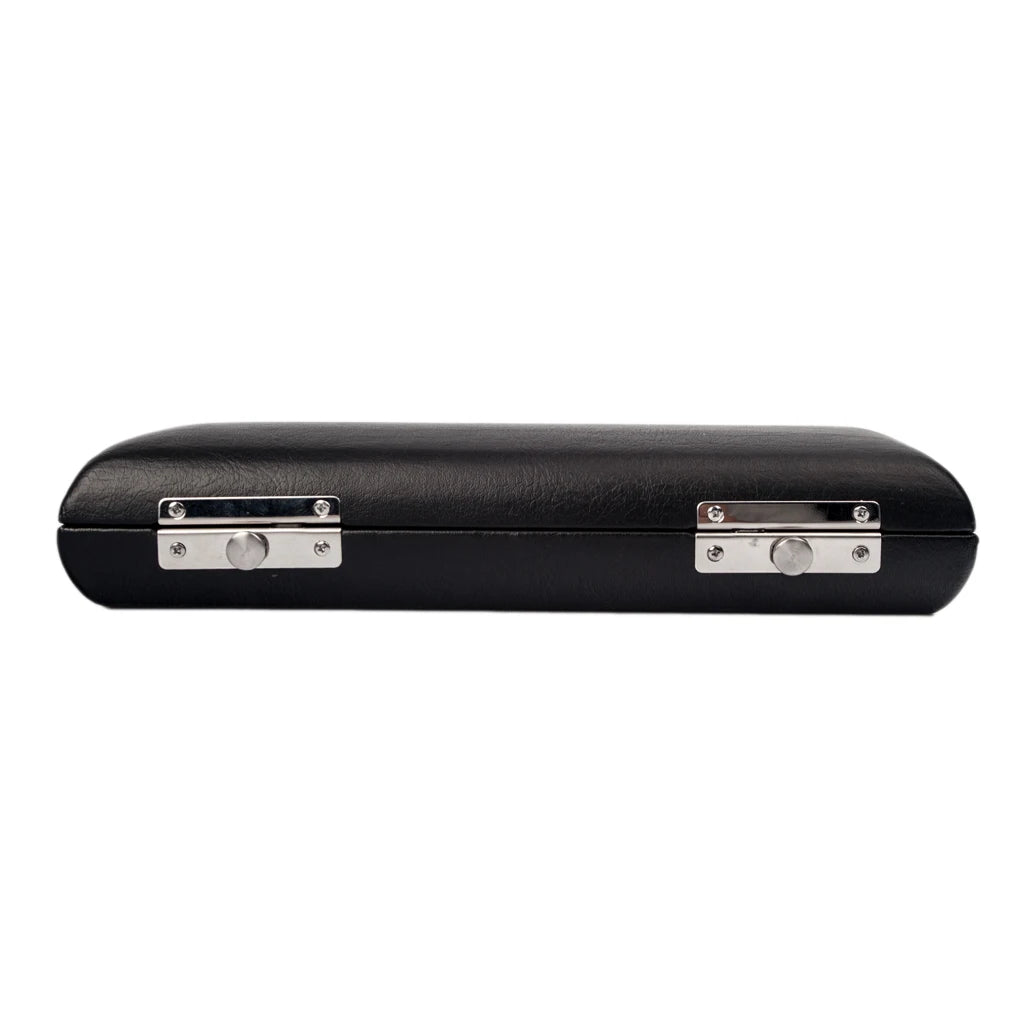 NAOMI Black Piccolo Flute Hard Case Faux Leather Outer Piccolo Case Holder Fit Composite Wood Ebonite Piccolo Flute Case Holder