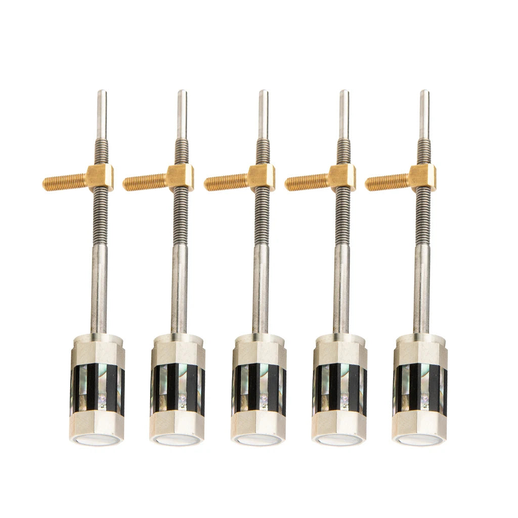NAOMI Pernambuco Baroque Double Bass Bow Frog Buttons