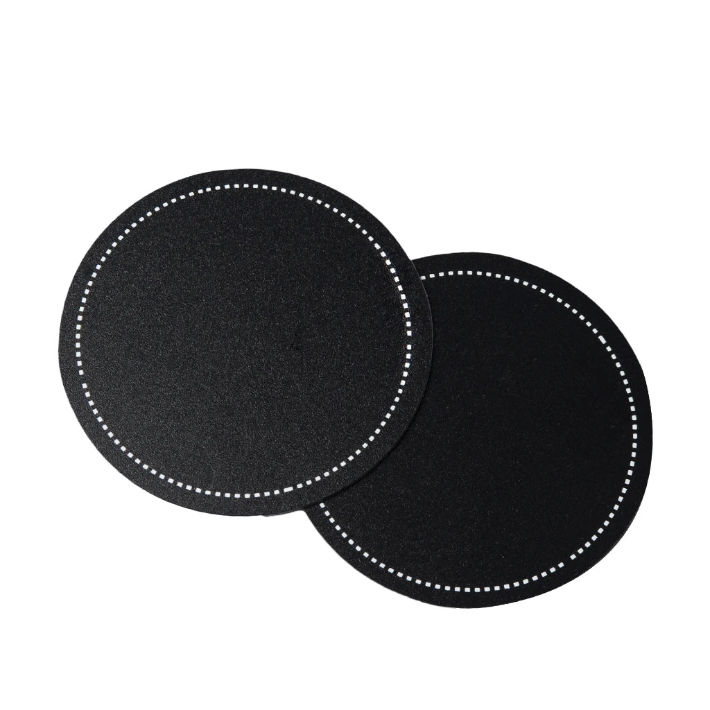 NAOMI Bass Drum Head Pad Impact Patch Drumhead Protector Percussion Instrument Parts Black Color 2pcs/Set