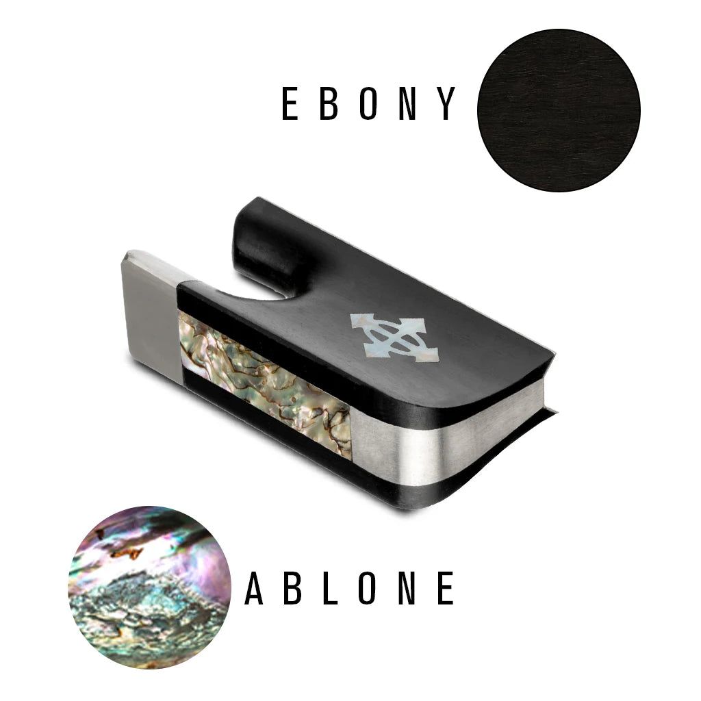 NAOMI Cello Bow Ebony Frog and Color Pearl Slide Bow Replacement