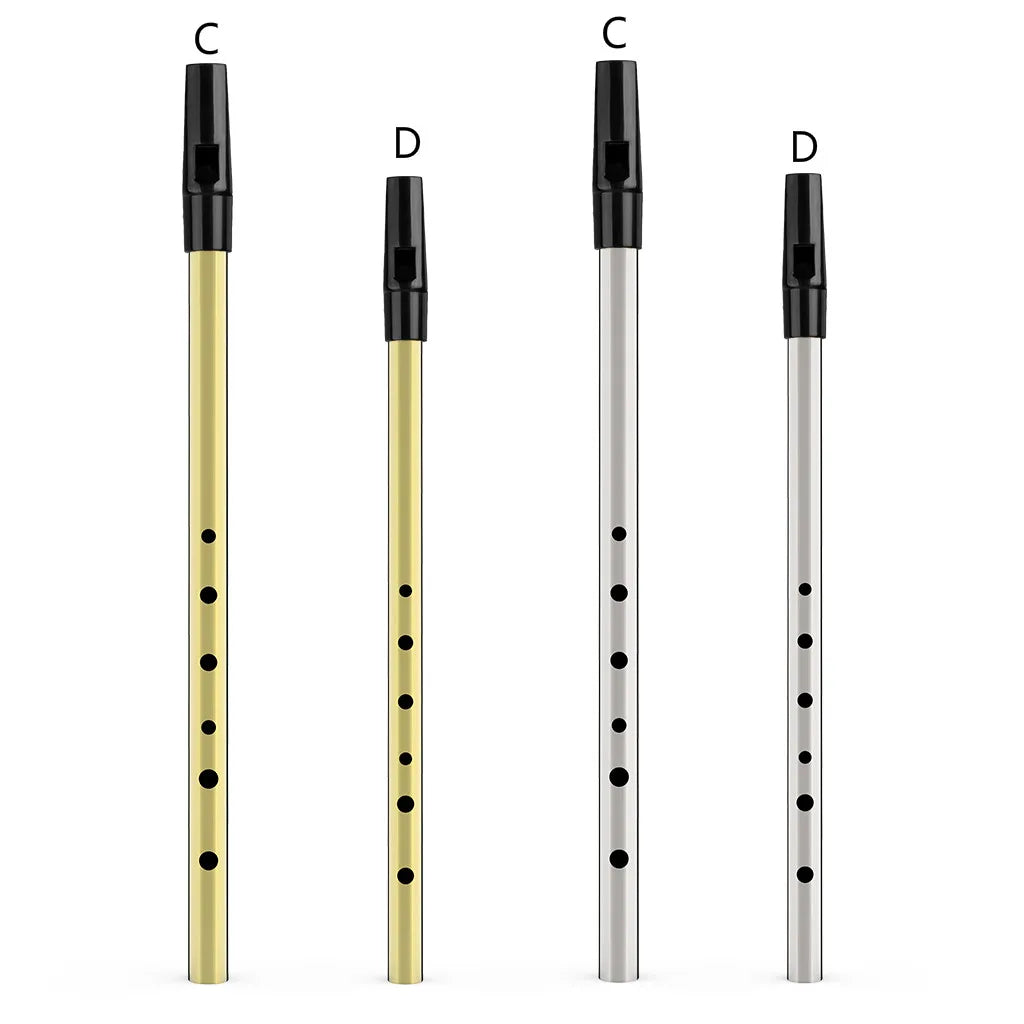 NAOMI  Brass Irish Whistle Flute C/D key Ireland Flute Tin Penny Whistle 6 Hole Musical Instrument