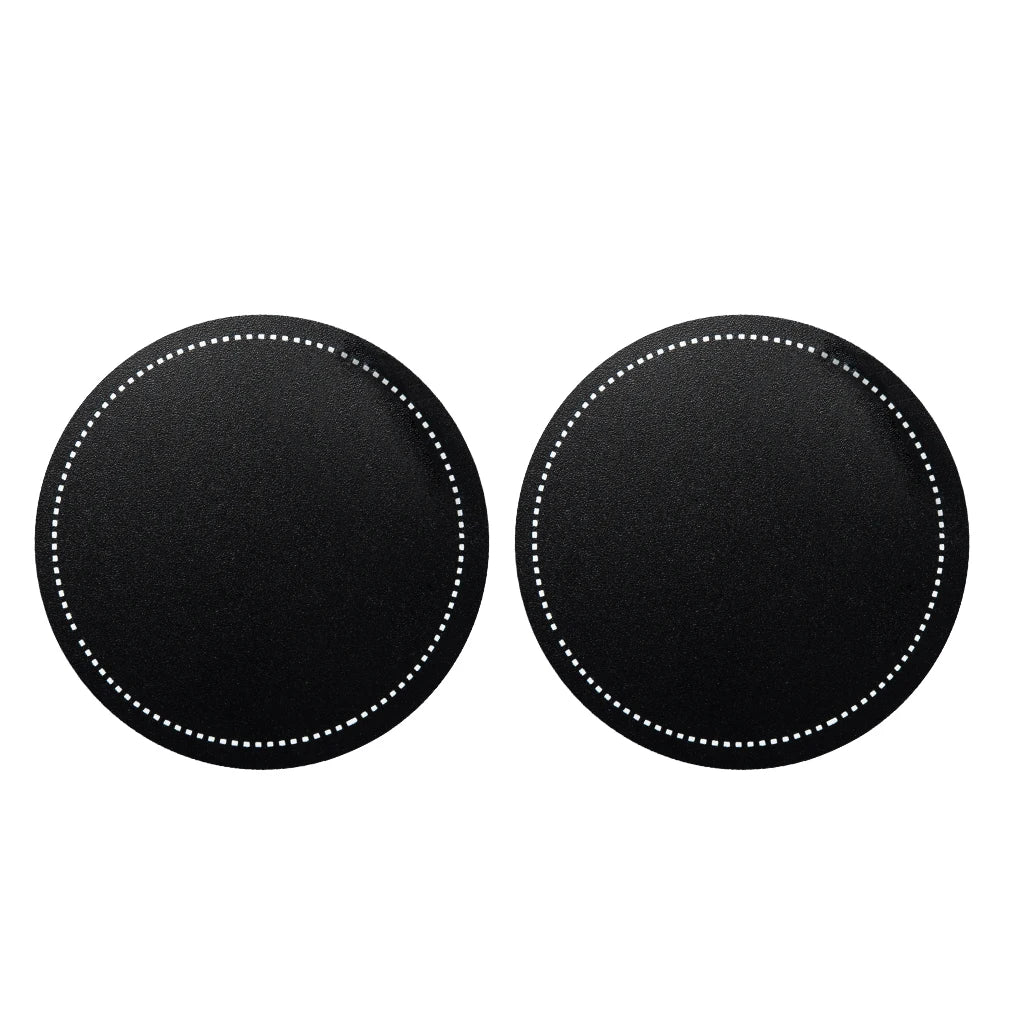 NAOMI Bass Drum Head Pad Impact Patch Drumhead Protector Percussion Instrument Parts Black Color 2pcs/Set