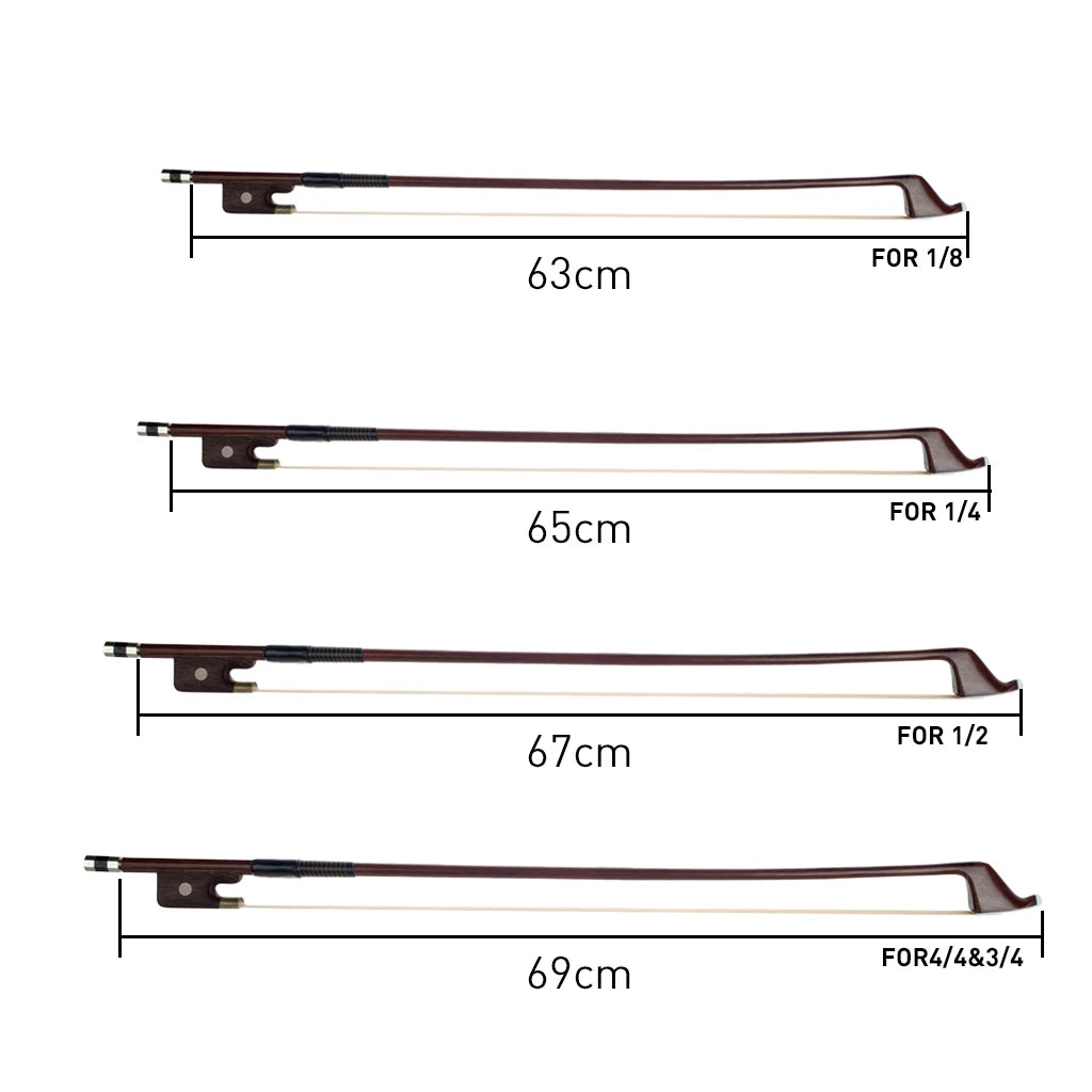 NAOMI French Style Upright Double Bass Bow Brazilwood White Bass Bow Hair Parisian Eyes Round Stick