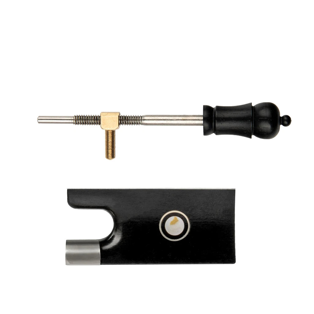 NAOMI Ebony Violin Bow Frog Bow Replacement Violin Bow Parts For Professional Violin Makers W/Frog Screw