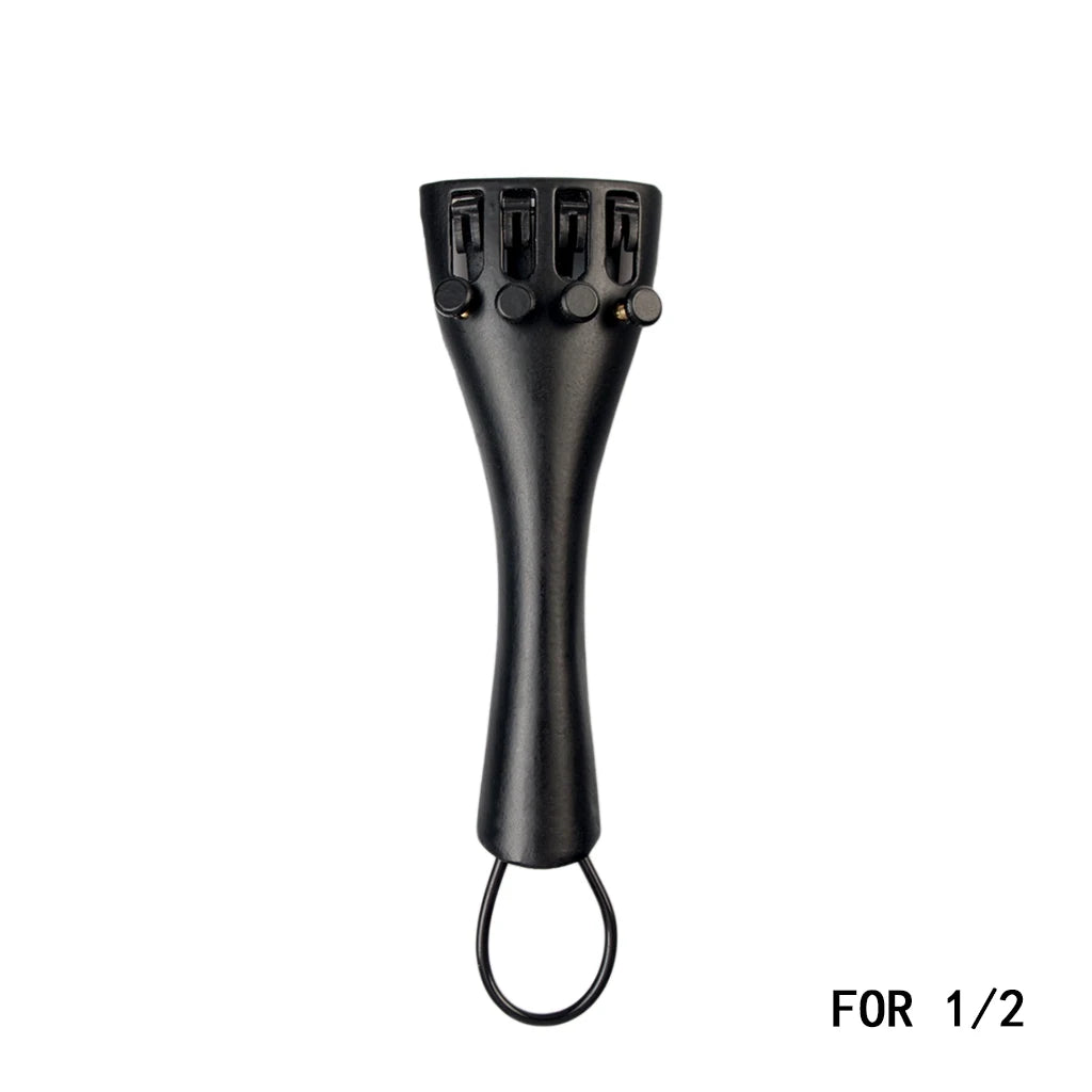 NAOMI 1/8 1/2 1/4 3/4 4/4 Violin Tailpiece With 4 Fine Tuners And Nylon Tailgut Tailcord Adjusting Gut For Violin