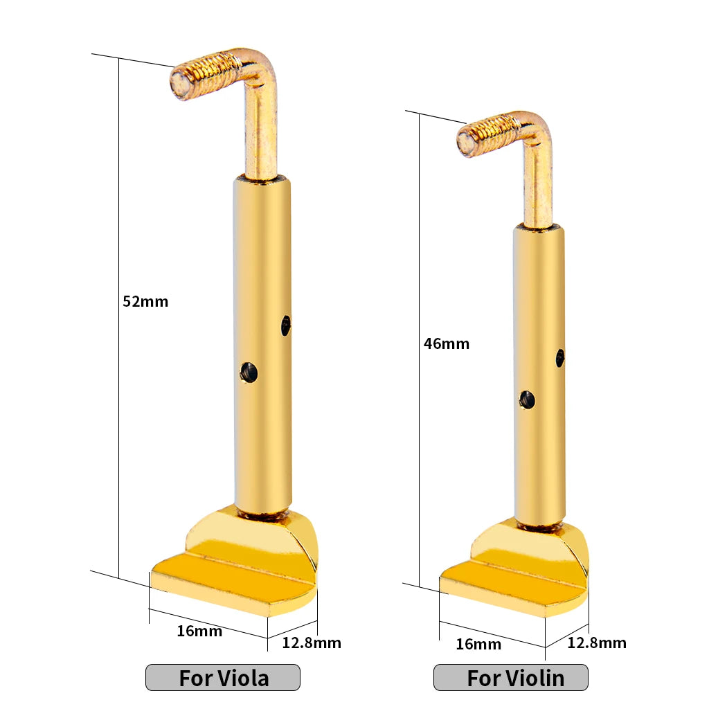 NAOMI 2PCS Hill Style Golden Chinrest Clamps Chinrest Screws Chin Rest Clamps Machines Large Foot