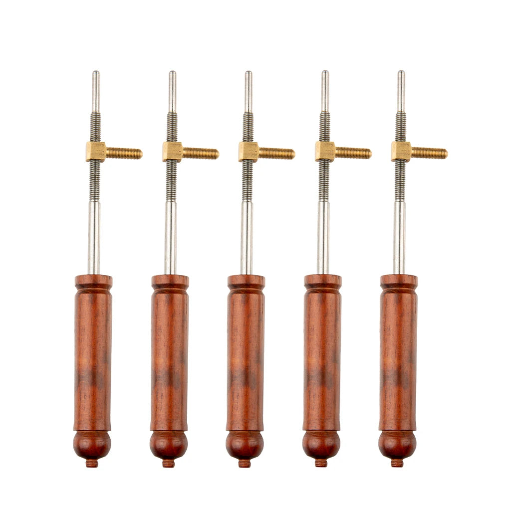 NAOMI Pernambuco Baroque Double Bass Bow Frog Buttons