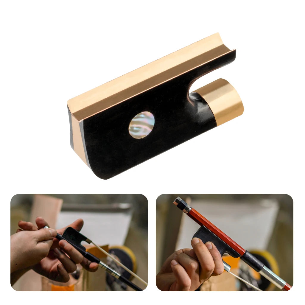 NAOMI Cello Bow Frog  Fully Lined Ebony Frog