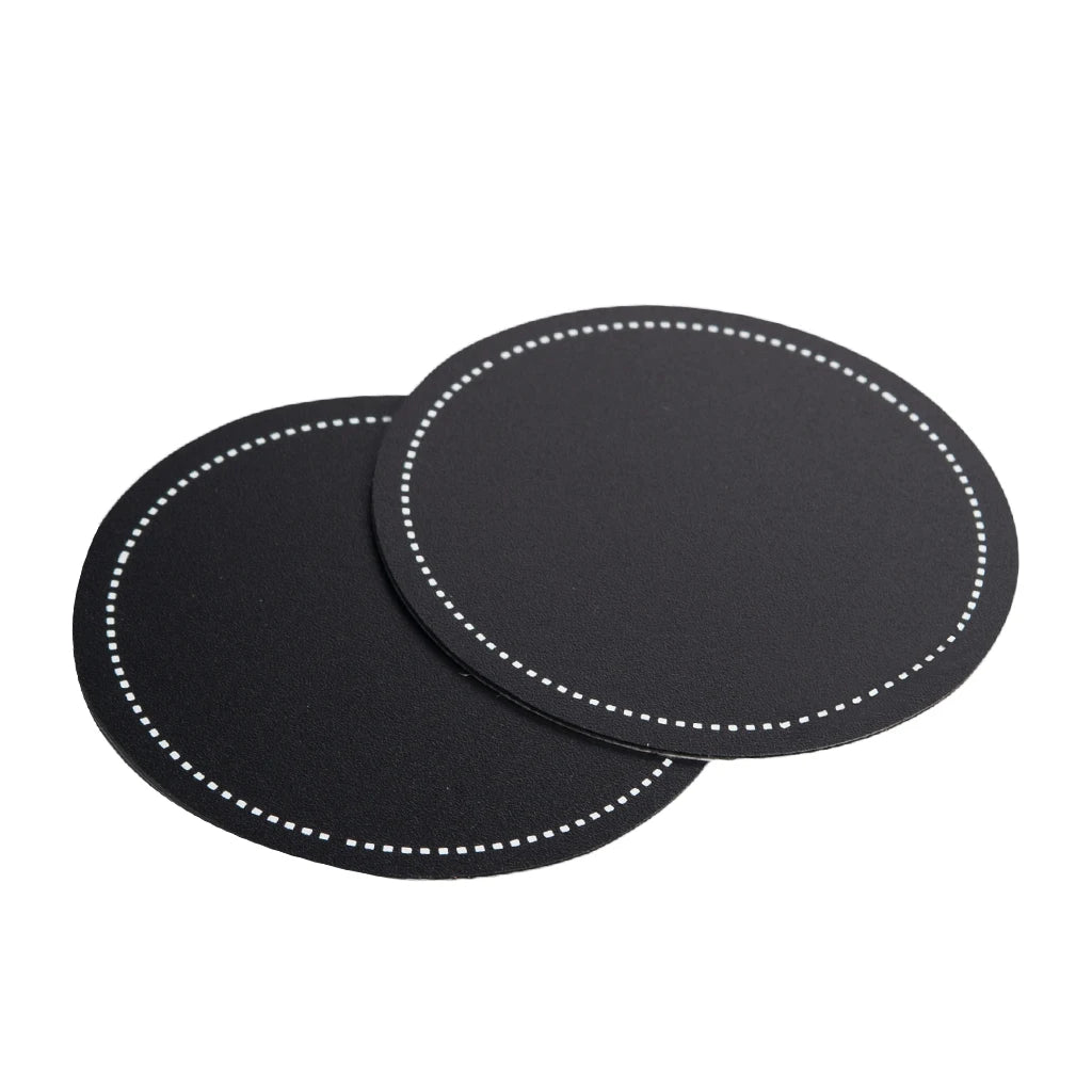 NAOMI Bass Drum Head Pad Impact Patch Drumhead Protector Percussion Instrument Parts Black Color 2pcs/Set