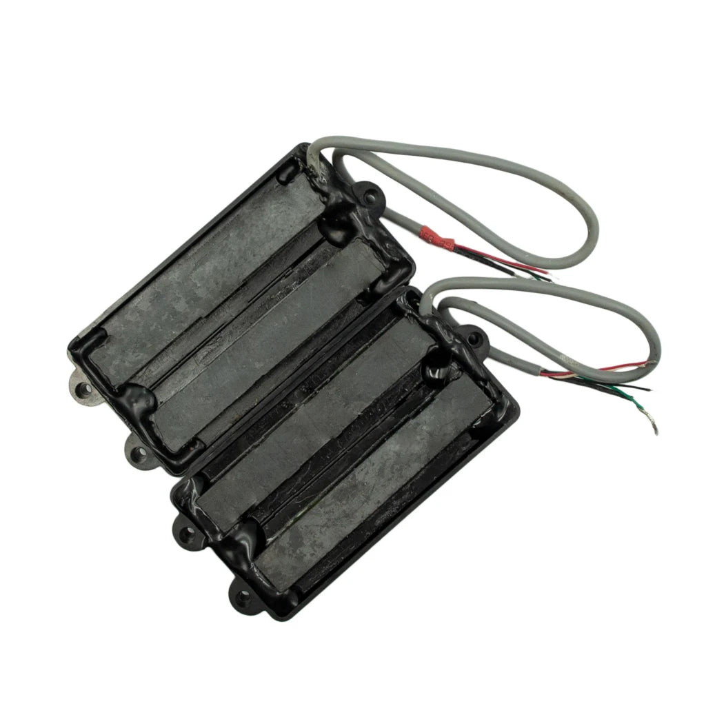 NAOMI 2 Pcs Electric Bass Pickups Humbucker Bridge Neck Pickup Set For 4 Strings Bass Coil Black Noiseless