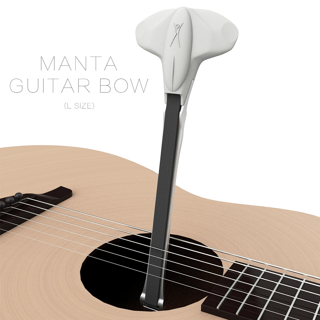 [Youlian] Manta Guitar Bow Creative Design Bow - White With Black Horsehair