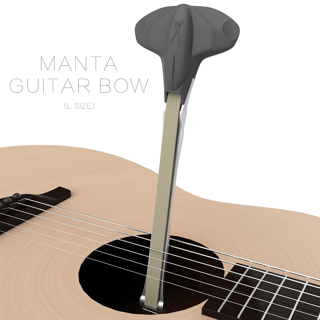 Manta Style Guitar Bow Hold Two Thickness Guitar Picks Design With Real Horsehair For Acoustic Guitar Players