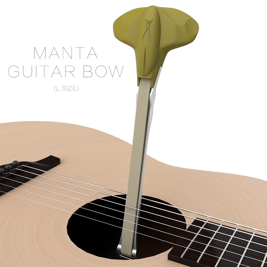 Manta Style Guitar Bow Hold Two Thickness Guitar Picks Design With Real Horsehair For Acoustic Guitar Players