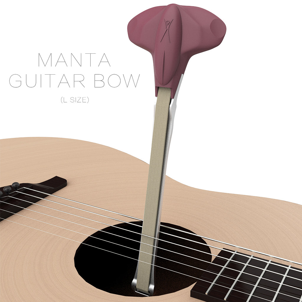 Manta Style Guitar Bow Hold Two Thickness Guitar Picks Design With Real Horsehair For Acoustic Guitar Players