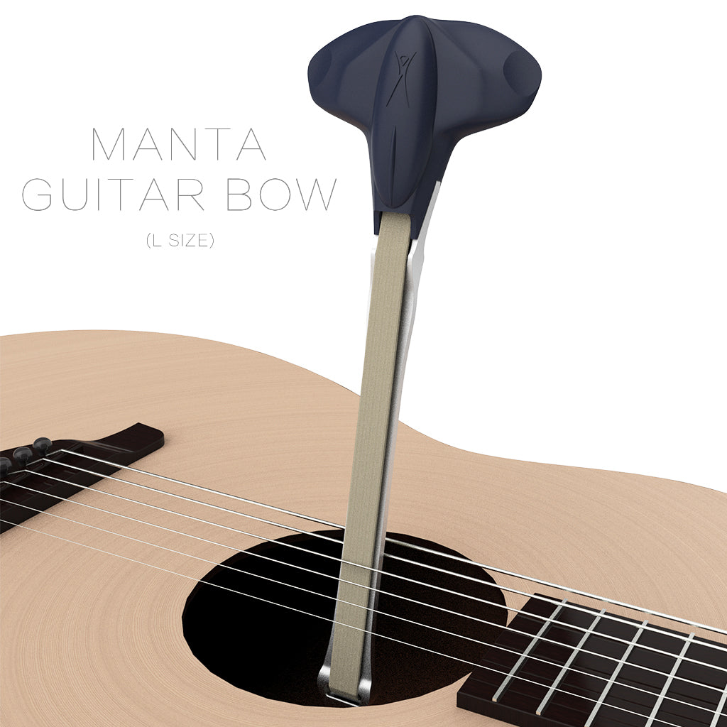 Manta Style Guitar Bow Hold Two Thickness Guitar Picks Design With Real Horsehair For Acoustic Guitar Players