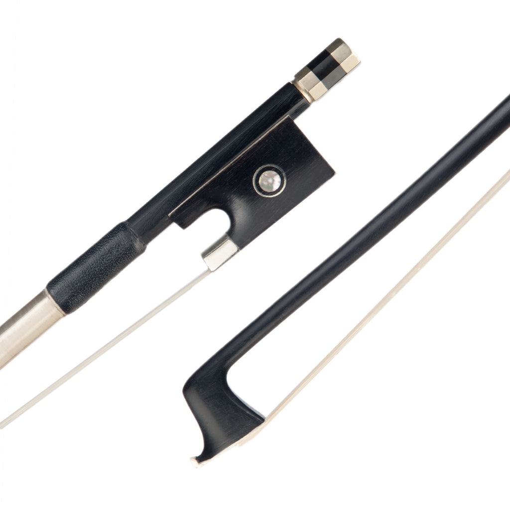 NAOMI 4/4 3/4 1/2 1/4 1/8 Violin Bow Fiddle Bow Carbon Fiber Bow Real Horsehair Ebony Frog
