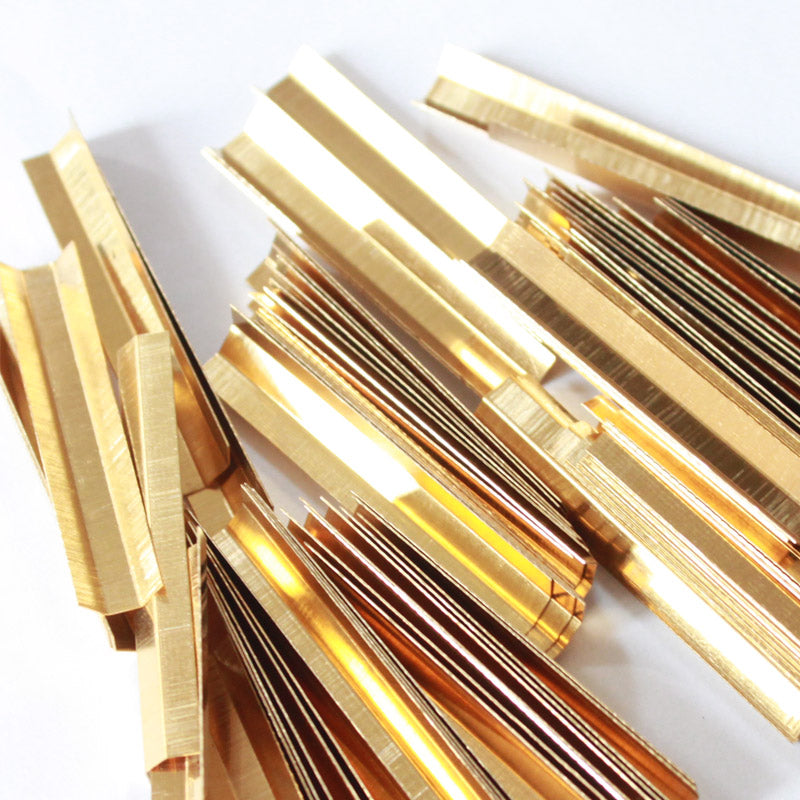 NAOMI 20PCS Violin Bow Underslides for VIolin Bow Parts Bow Replacement Nickel Silver/Gold