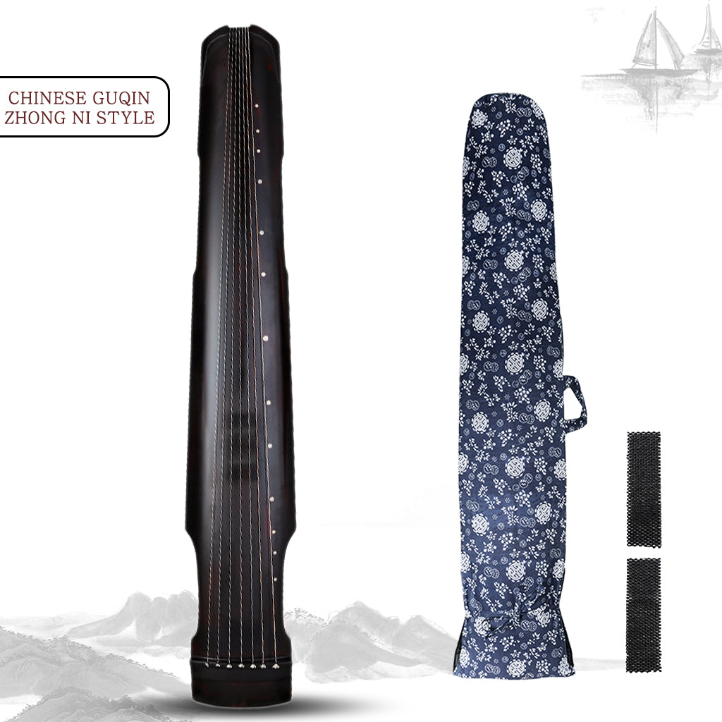 NAOMI Guqin Zhong Ni Style Plucked Seven-string Chinese Musical Instrument Handmade Old Paulownia Zither