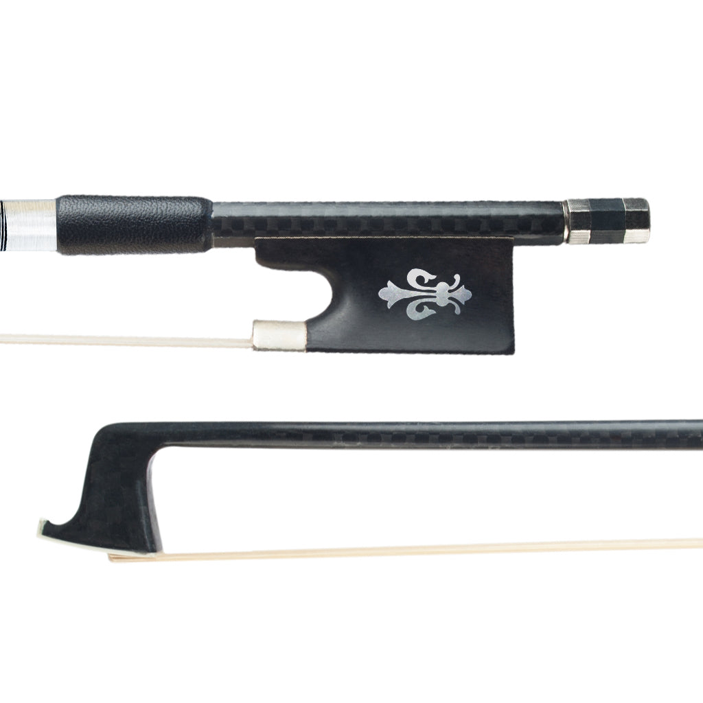 NAOMI Violin Bow 4/4 Size Carbon Fiber W/ Ebony Frog Horsehair