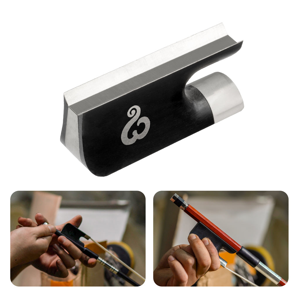 NAOMI  Ebony Cello Bow Frog for 4/4 Cello Bow Parts Cloud Pattern Inlay
