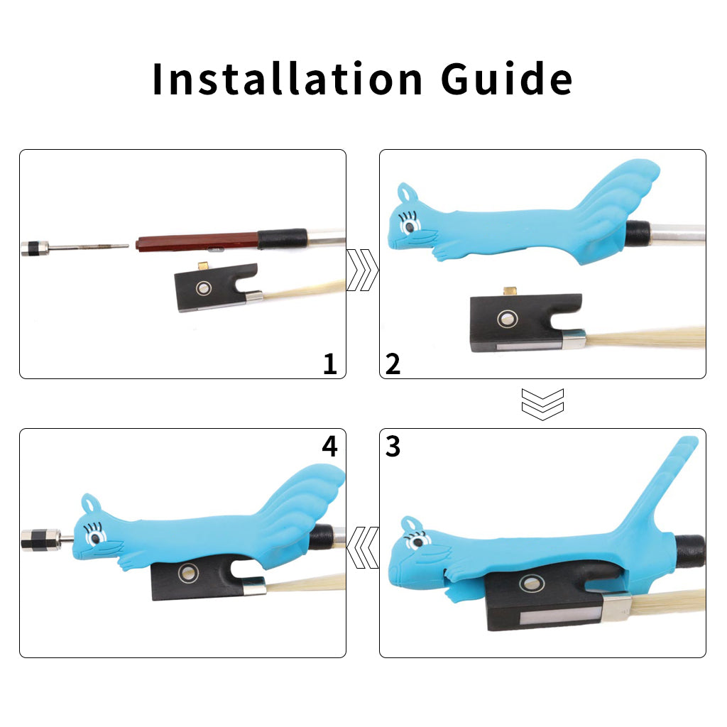 NAOMI Violin Bow Grip Correcting Squirrel Corrector Beginner Violin/Viola Practical Multifunctional Tool For Teaching Accessories