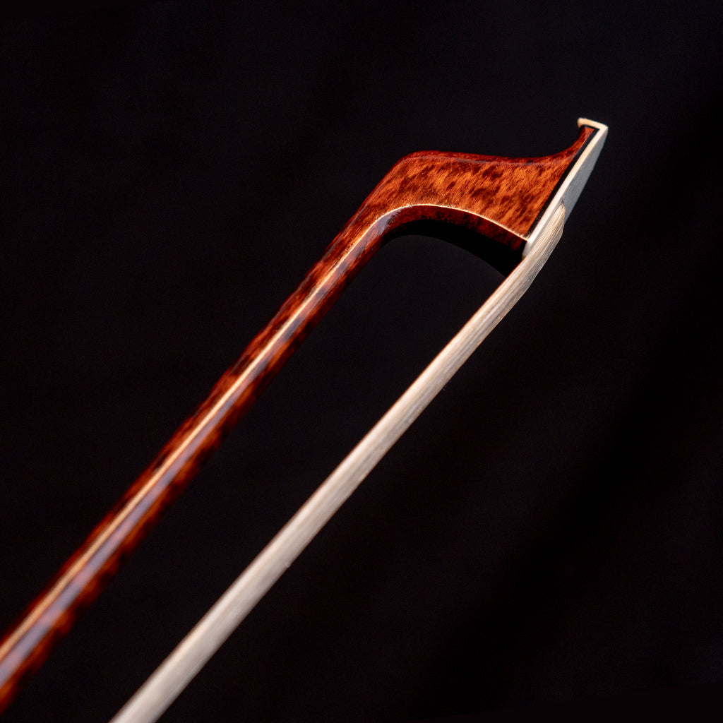 NAOMI  Master 4/4 Size Violin Snakewood Bow Pernambuco Peformance Bow Stick Snakewood Frog Fiddle Bow Violin