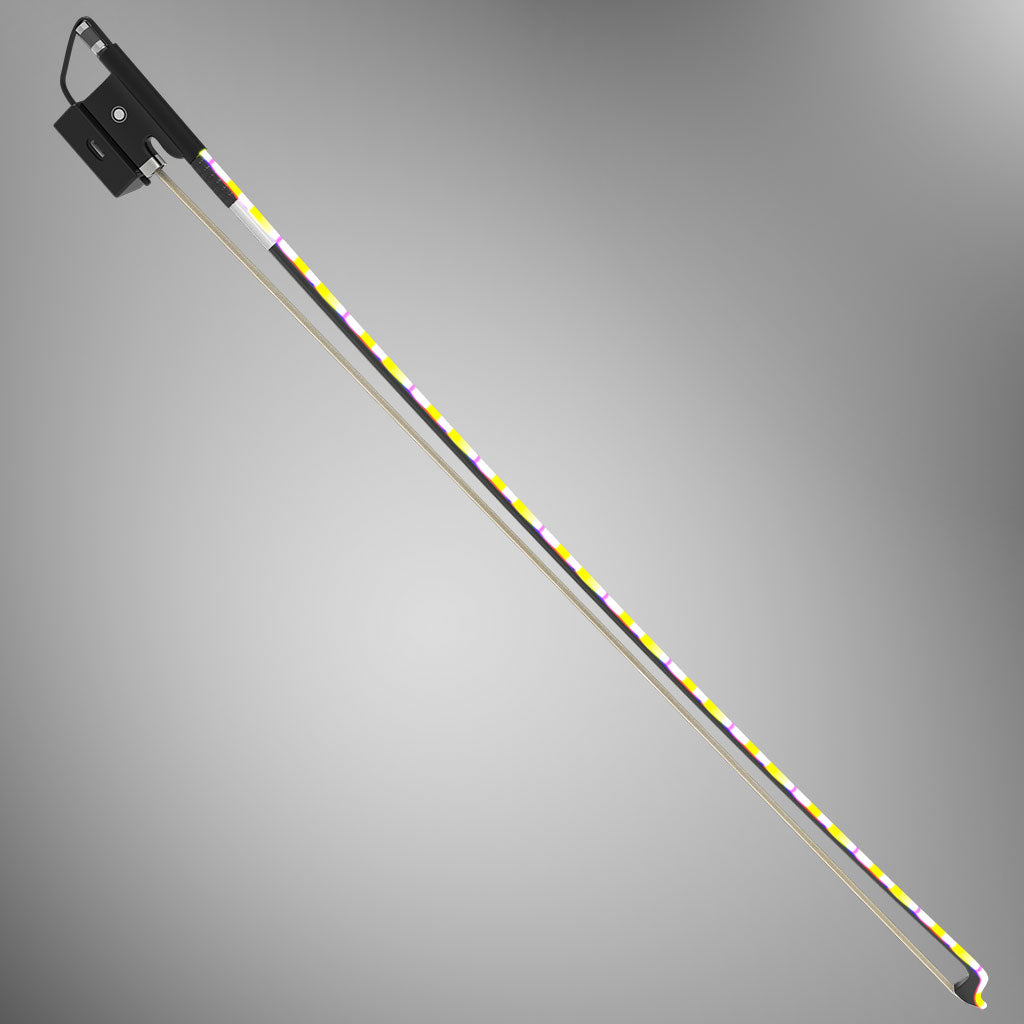 YOOLIM DESIGN Rechargeable Multi-Color LED Light Bow Carbon Fiber Bow Glowing Saber Bow Effects Luminous Bow For Violin Viola Cello Double Bass 2.0