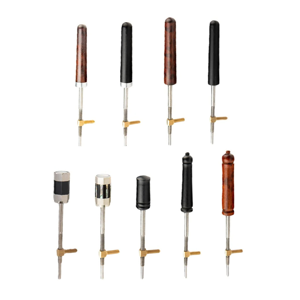 NAOMI Pernambuco Baroque Double Bass Bow Frog Buttons