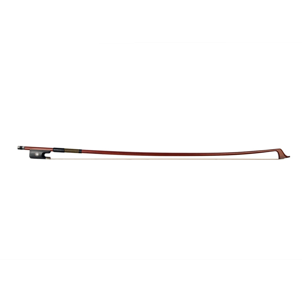NAOMI Brazilwood Cello Bow White Horsehair Plastic Wrap Sheep Skin Grip