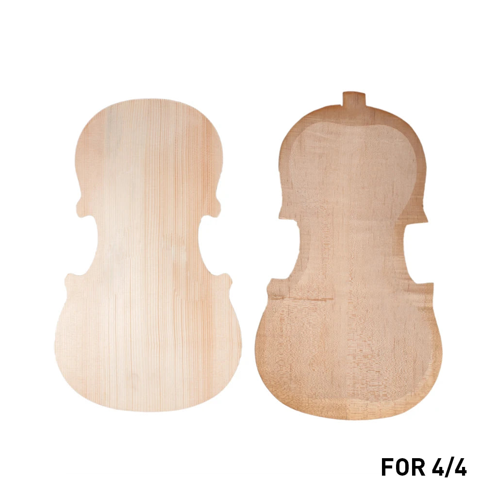 NAOMI Handmade Natural Dried Maple Wood Unfinished Violin Top Back Plate
