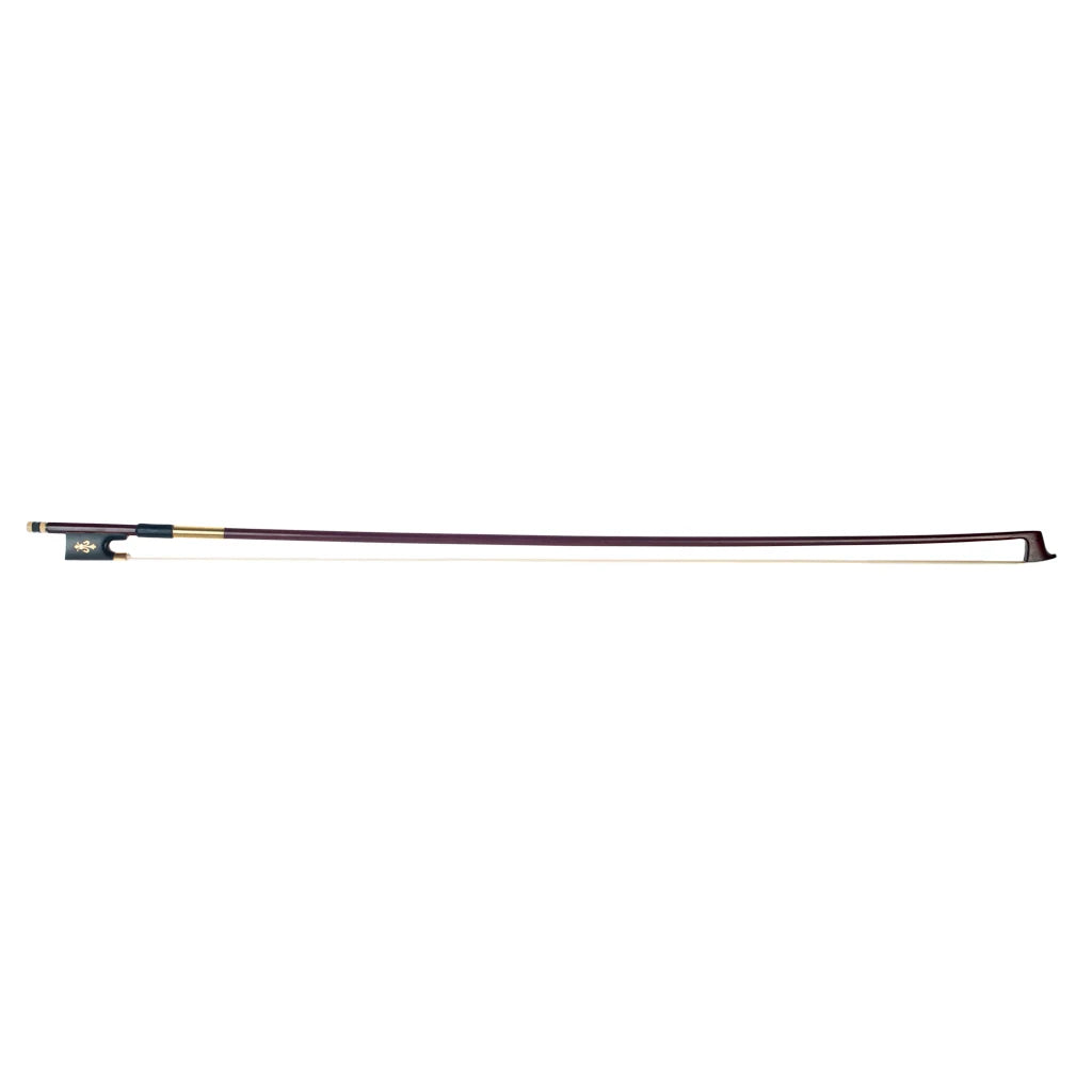 NAOMI 4/4 Fiddle Arco Violin Bow Brazilwood  Round Stick With Sheep Skin Grip Natural Horsehair Ebony Frog Fast Response