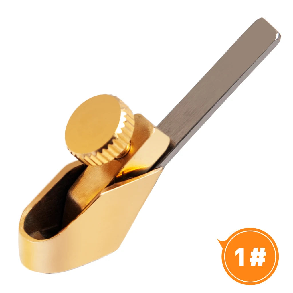 NAOMI Mini Hand Pure Brass Violin Making Thumb Plane Luthier Tool Woodworking Cutter Curved Flat Bottom For Violin Cello