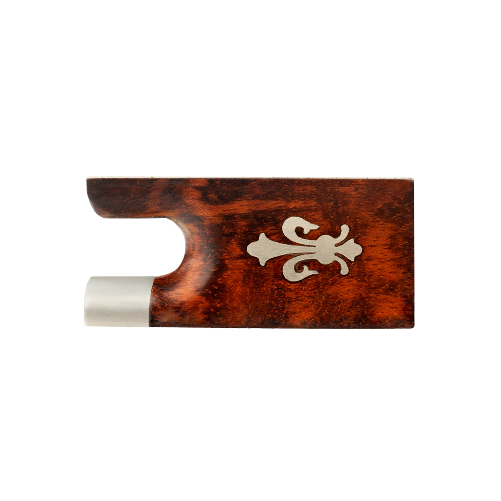 NAOMI Handmade High Polish 4/4 Size Violin Bow Snakewood Frog Premium Fleur De Lis Frog For Violin Bows Maker Luthier Supplies